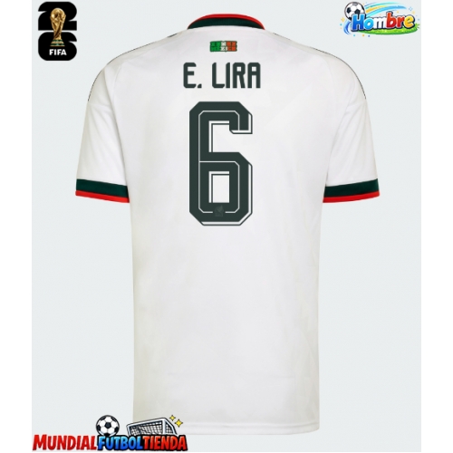 Camiseta México Erik Lira #6 Segunda Equipación Replica Mundial 2026 mangas cortas